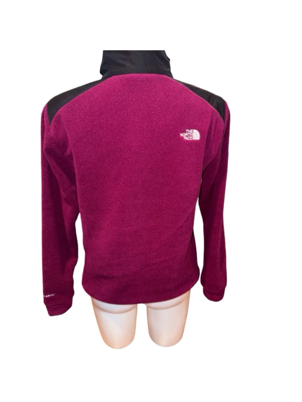 Women's The North Face Fleece alpine 200 Jacket Size S Purple Black - Picture 3 of 3